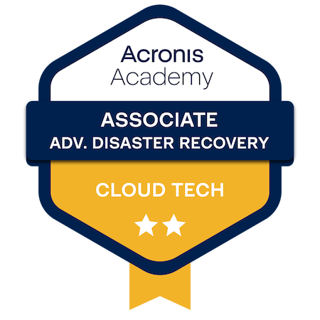 Acronis - Cloud Tech Associate Advanced Disaster Recovery