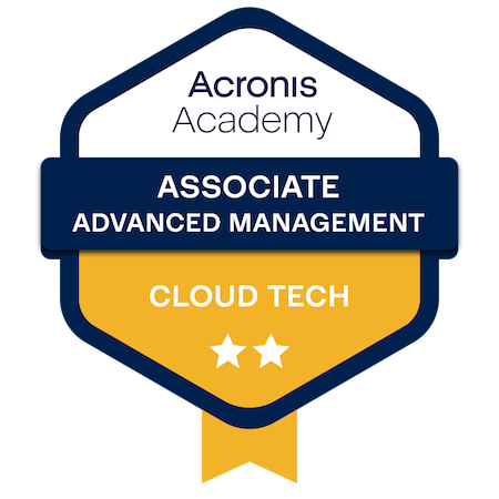 Acronis - Cloud Tech Associate Advanced Management